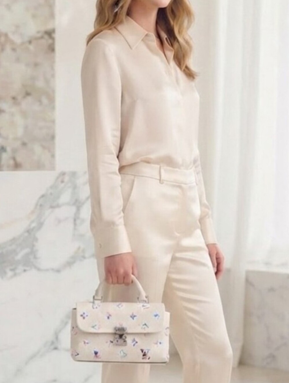 ⭐LV Luxury Cream Top-Handle Monogram Satchel